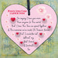 Soulmate Anniversary Gift Wood Heart Plaque Valentines Birthday Gift For Him Her