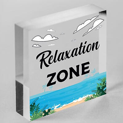 Relaxation Zone Hot Tub Man Cave Bathroom Garden Plaque Hanging Shed Sign