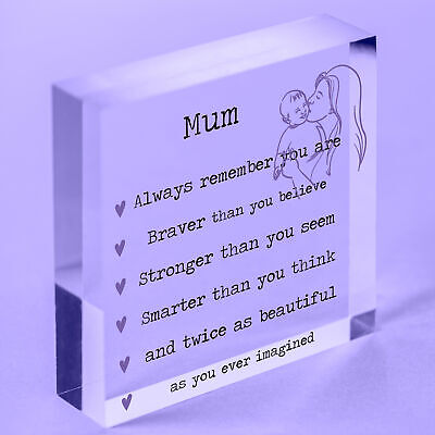 Braver Stronger Beautiful Gifts For Mum Mothers Day Gifts From Daughter