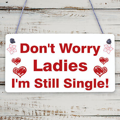 Wedding Reception Don't Worry Ladies Hanging Plaque Page Boy Best Man Prop Gifts