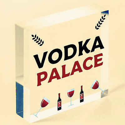 Vodka Palace Alcohol Friendship Gift Man Cave Home Bar Pub Plaque Kitchen Sign