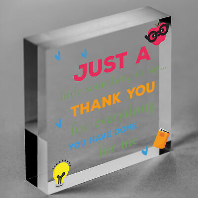 Thank You Gifts Teacher Teaching Assistant Nursery Childminder Friendship Signs