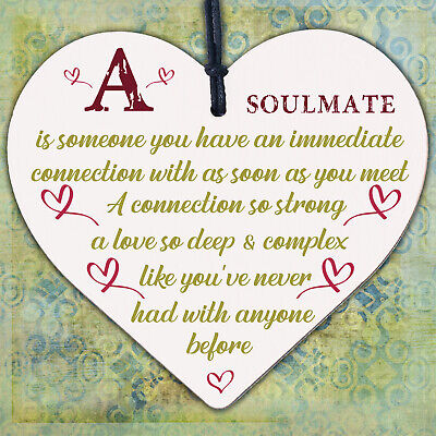 Soulmate Gifts Anniversary Gift For Husband Wife Boyfriend Girlfriend Heart Sign