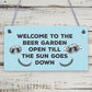 Beer Garden Sign Funny Home Bar Man Cave Garden Plaque Beer Gift For Men