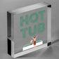 Hot Tub Sign Garden Plaque Decor Hanging Wall Door Shed Chic Sign Gifts For Her