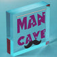 Man Cave Moustache Novelty Wooden Hanging Plaque Funny Sign Classy Husband Gift