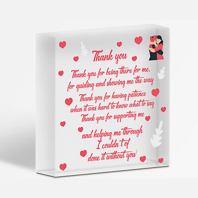 Special Thankyou Gift Wood Heart Boyfriend Girlfriend Husband FRIEND Gift