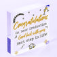 Congratulations On Your Graduation Wooden Heart Plaque Present Graduate Gifts