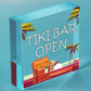 Tiki Bar OPEN Sign Novelty Decor Hanging Sign For Home Garden Cocktail Bar