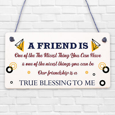 THANK YOU Gift Plaque For Best Friend Birthday Christmas Keepsake Gift For Her