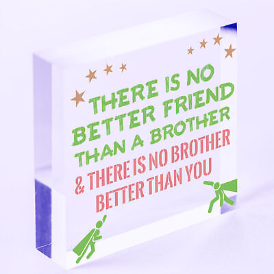 Brother Plaque Novelty Brother Gift For Birthday Christmas Friend Gift For Him