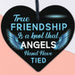 True Friendship Knot Angels Best Friend Gifts Hanging Plaque Friends Home Sign