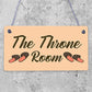 The Throne Room Toilet Bathroom Plaque Shabby Chic Ladies Gents Sign Funny Gift