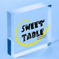 Sweet Table Wooden Freestanding Plaque Wedding Decoration Take A Treat Sign Gift