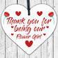 Thank You For Being Our Flower Girl Gift Engraved Heart Wedding Gift Keepsake