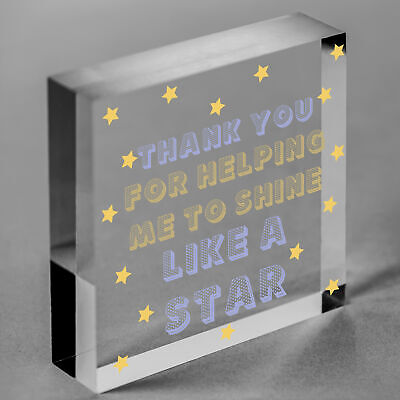 Star Teacher Leaving Gift Heart Sign Teaching Assistant Preschool Thank You Gift