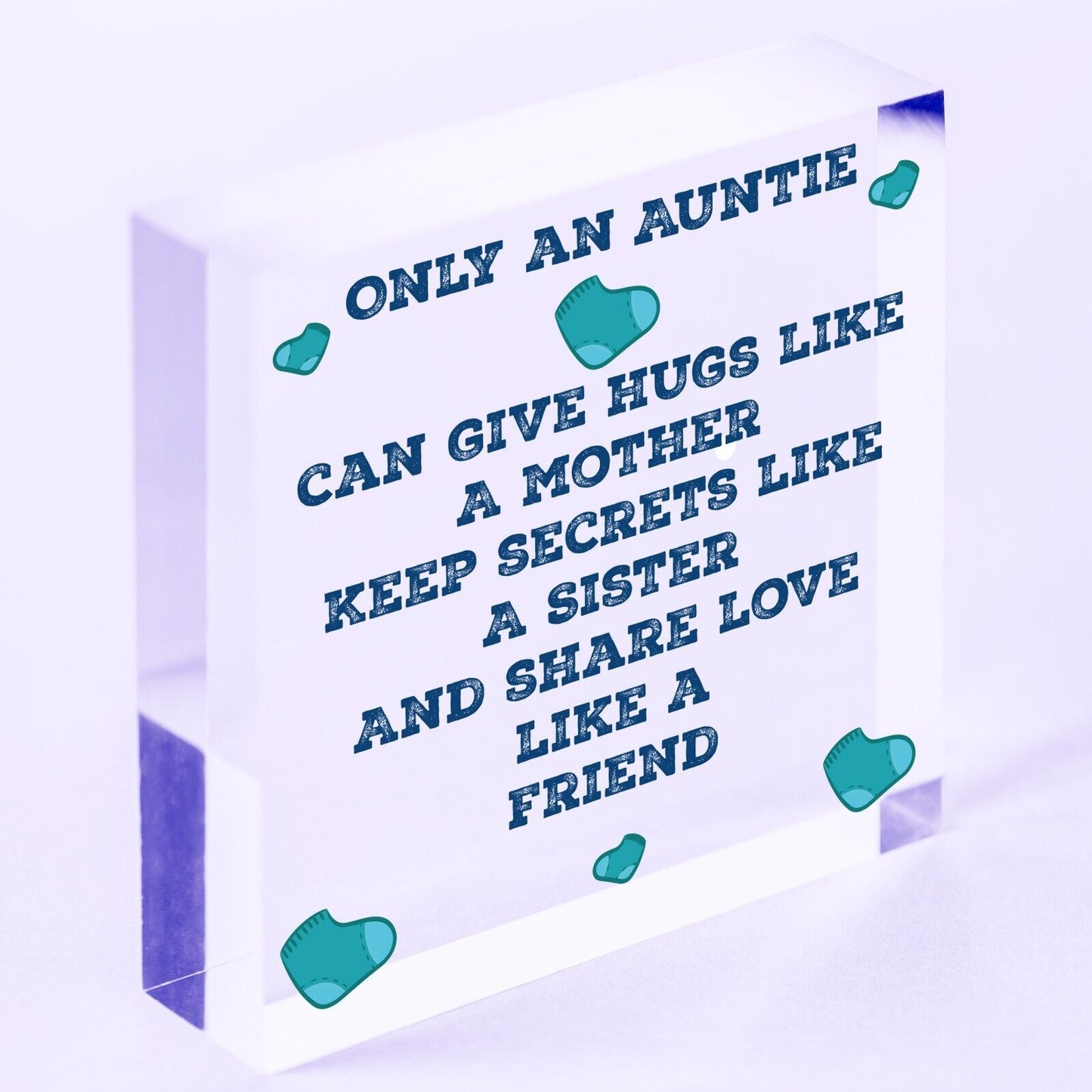 Auntie Aunty Aunt Sister Gifts Wooden Heart Plaque Christmas Present For Her