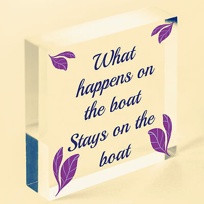 What Happens On The Boat Nautical Decor Shabby Chic Hanging Beach Sign Plaque