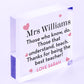 Personalised Teacher Jigsaw Puzzle Piece Thank You Gifts Teaching Assistant Her