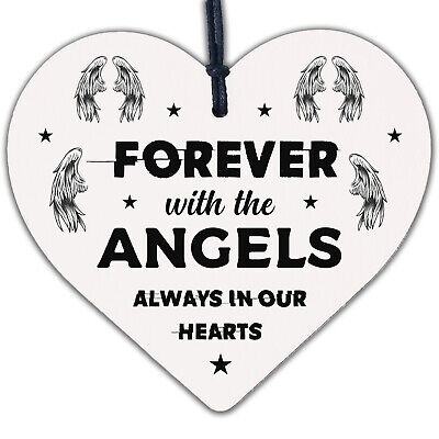 Always In Our Hearts Memorial Gift Hanging Plaque Mum Dad Nan Memorial