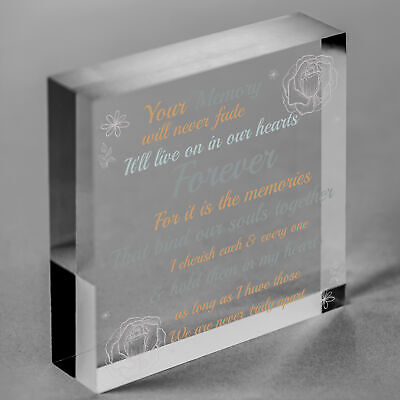 Wooden Heart Keepsake Memorial Plaques For Mum Dad Nan Grandad FRIEND Gifts