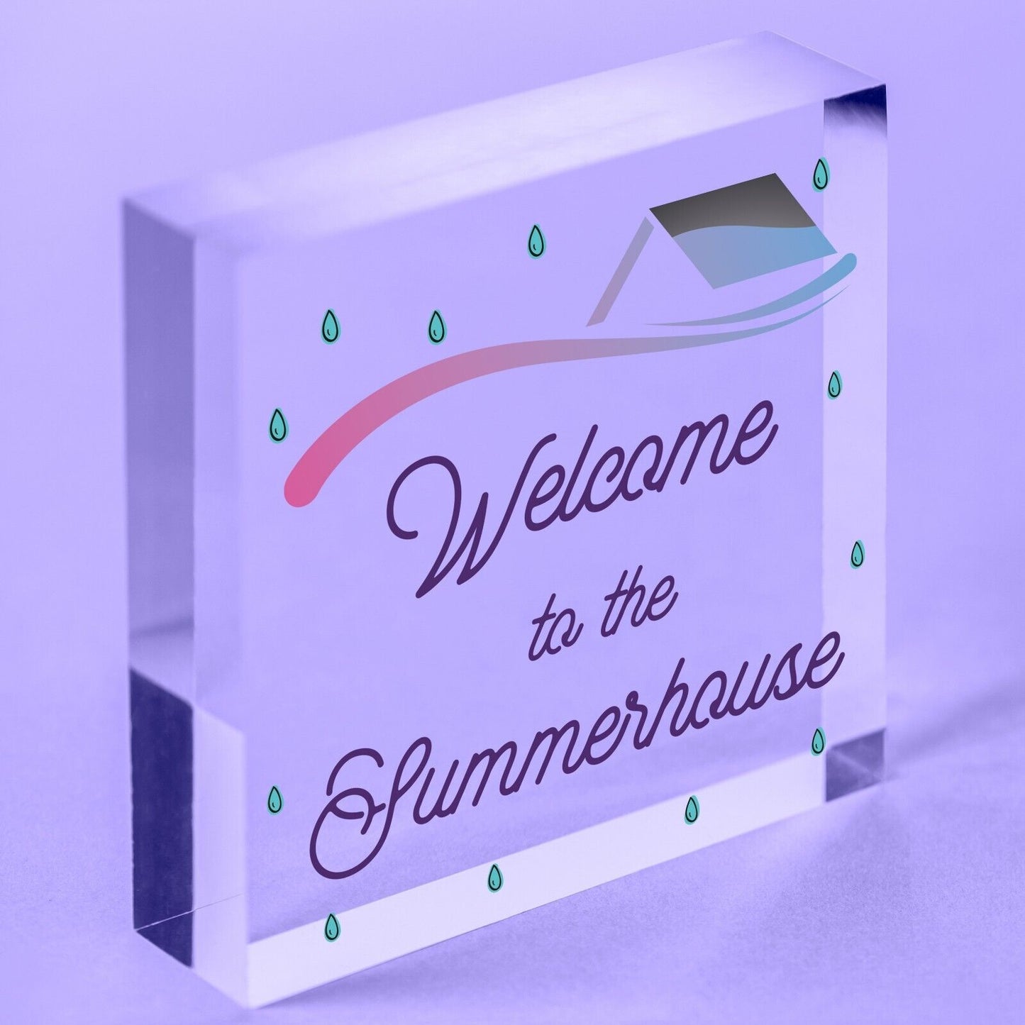 Welcome To The Summerhouse Sign New Home Gift Friendship Gift Home Decor