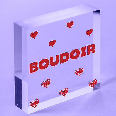 Boudoir Hanging Plaque Home Decor Bedroom Sign New Home Gift Decoration