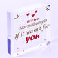 Valentines Funny Rude Gifts For Husband Boyfriend Wife Girlfriend Wooden Heart