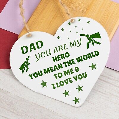 Dad Gifts For Fathers Day Birthday Engraved Heart Gift For Him Dad Gift