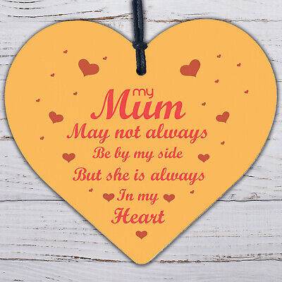 Mum Mother Memorial Plaques In Memory Wooden Heart Memorial Christmas Ornament