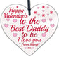 Valentines Gift For Best Daddy To Be Wooden Heart Bump Gifts Daddy Love Gift