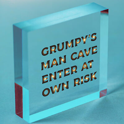 Man Cave Plaque Garage Signs For Men Shed Dad Grandad Son Birthday Gift For Men