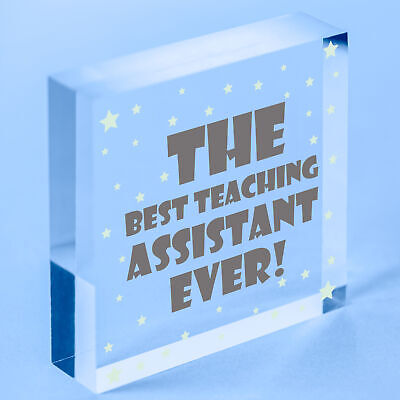 Best Teaching Assistant Wood Keyring Nursery Teacher School Thank You Gifts