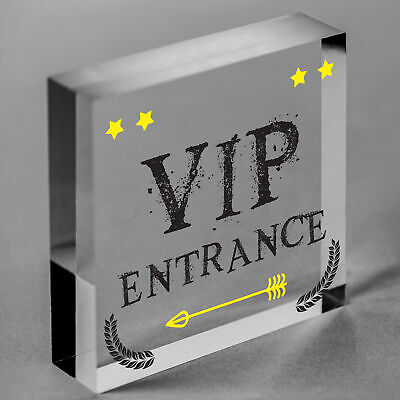 VIP ENTRANCE Party Awards Night Bar Plaque Party Decoration Gift Man Cave Sign