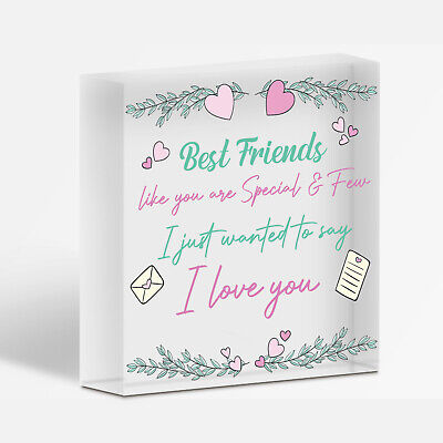 Best Friends Gift Wood Heart Friendship Gift Birthday Gift For Her Women Gift