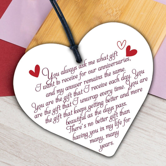 3rd Wedding Anniversary Gift Wooden Heart Leather Third Wedding Anniversary Gift