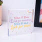 When It Rains Rainbows Stars Wooden Hanging Plaque Sign Love Friendship Gift