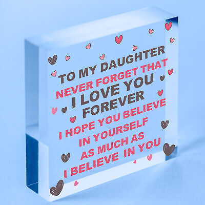 Special Gift For Daughter Wood Heart Birthday Gift Novelty Gift For Daughter