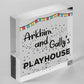 Quirky Playhouse Sign Personalised Garden Summerhouse Sign Son Daughter Gift