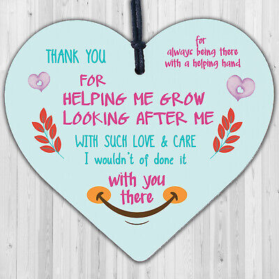 Thank You Teacher Leaving Gifts For Her Nursery Heart Plaques Childminder Friend