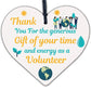 Thank You Gift For Volunteer Colleague Wooden Heart Plaque Friendship Keepsake