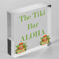 The Tiki Bar Party Hanging Bar Pub Plaque Beer Cocktails Beach Decoration Sign