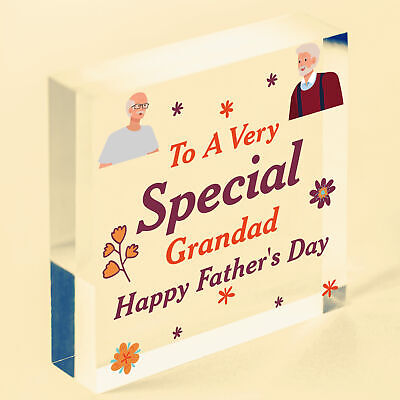 Cute Fathers Day Gift For Grandad Wood Heart Grandparent Gift Thank You Gift