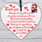 Special Thankyou Gift Wood Heart Boyfriend Girlfriend Husband FRIEND Gift