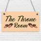 The Throne Room Toilet Bathroom Plaque Shabby Chic Ladies Gents Sign Funny Gift