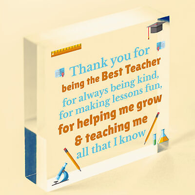 Thank You Best Teacher Gift Heart Best Nursery Gift For Children Leaving Present