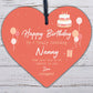 Special Happy Birthday Nan Gifts Engraved Heart Nan Gift From Grandchildren