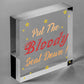 Put The Bloody Seat Down Novelty Wooden Hanging Plaque Bathroom Toilet Sign Gift