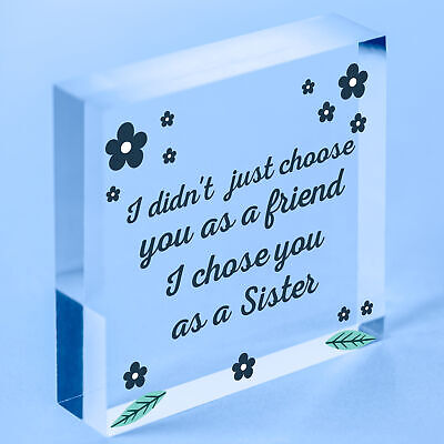 Special FRIEND Sister Gifts Wood Heart Christmas Friendship Gift Birthday Plaque