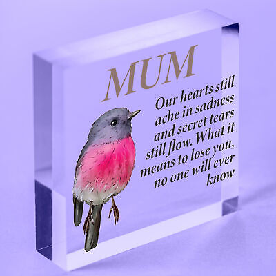 Personalised Those We Love Don't Go Away Robin Memorial Remembrance Mum ANY Name